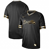 Braves Blank Black Gold Nike Cooperstown Collection Legend V Neck Jersey Dzhi,baseball caps,new era cap wholesale,wholesale hats